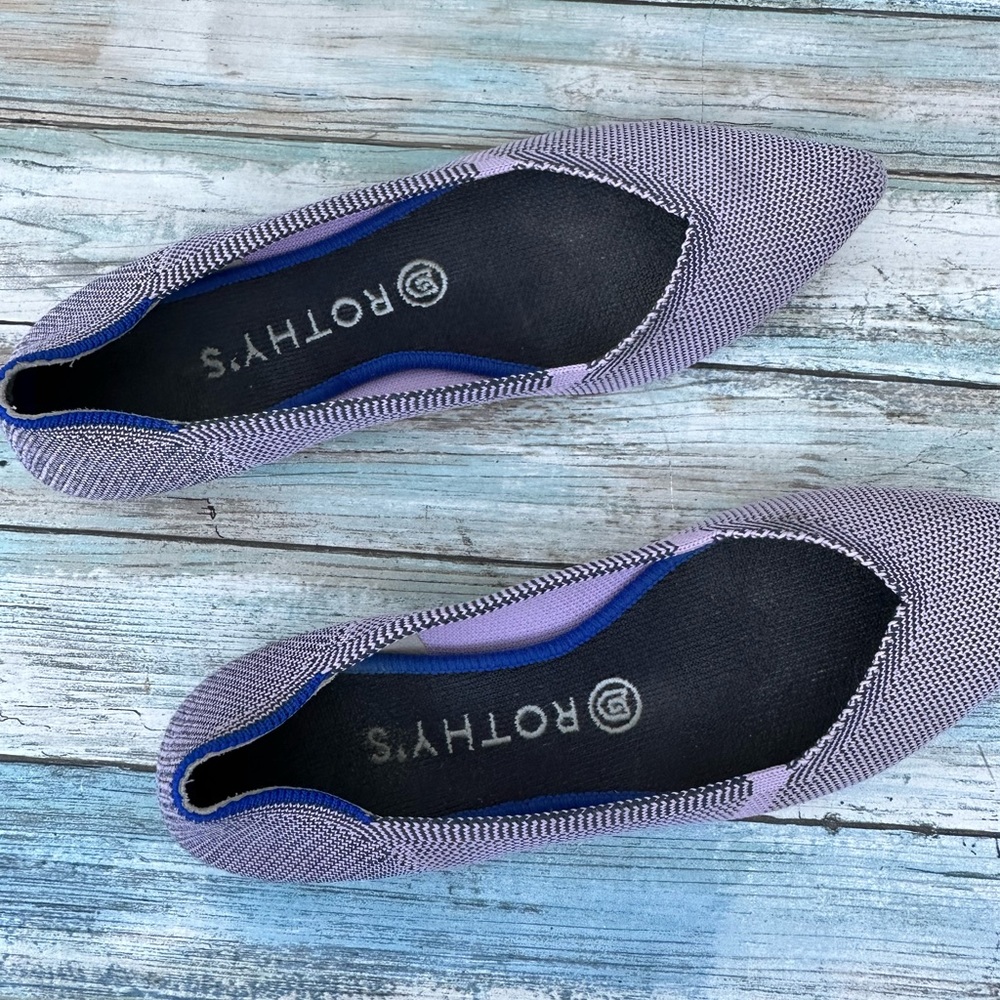 Rothy’s The Point Lilac Stripe